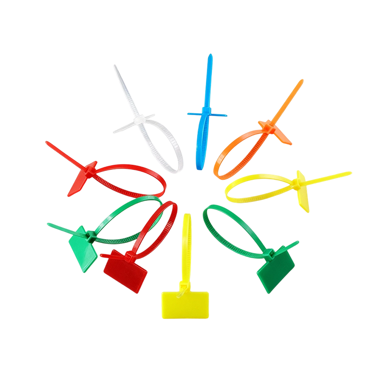 NYLON Self-Locking ID Identify Cable Ties Wiring Accessories
