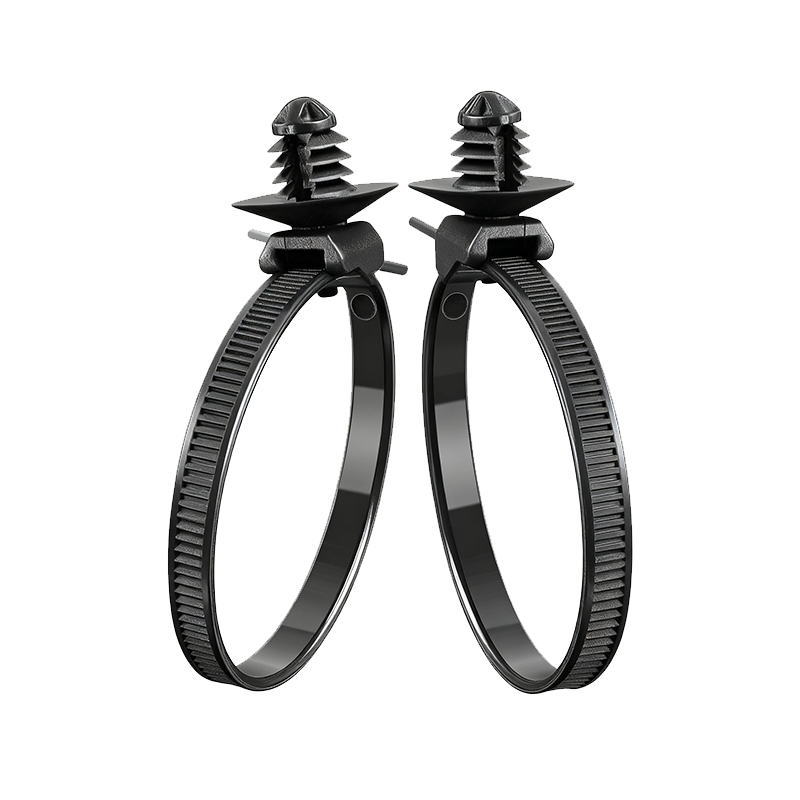 High Strength Push Mountable Nylon Automobile Cable Ties Wiring Accessories