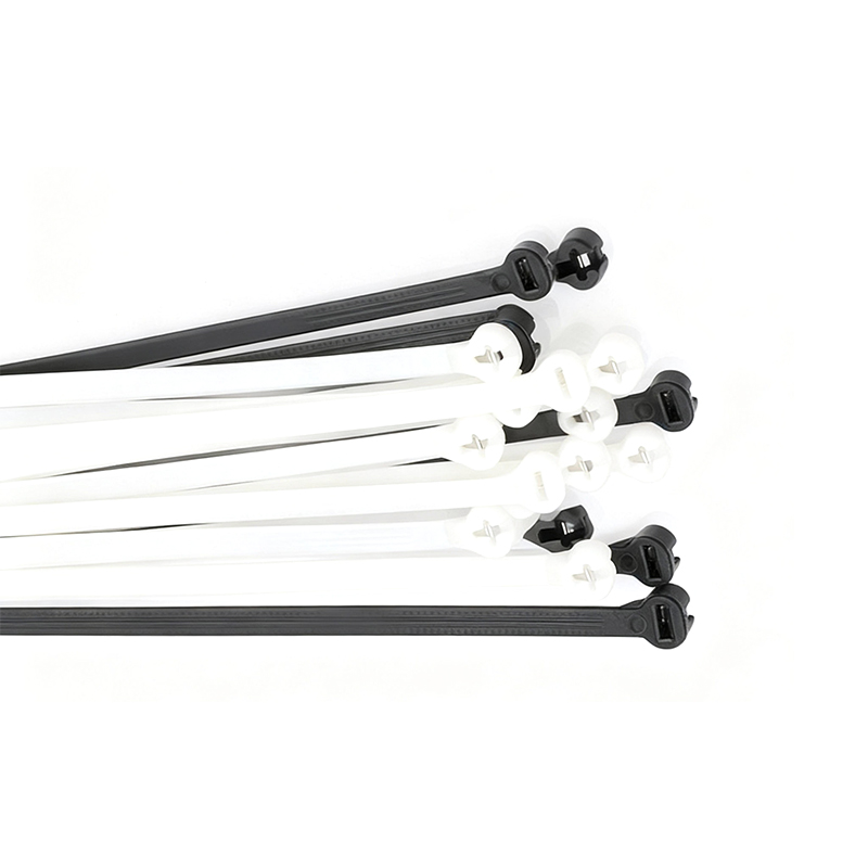 Ball Locking Mechanism Metal Inlay Cable Ties Wiring Accessories