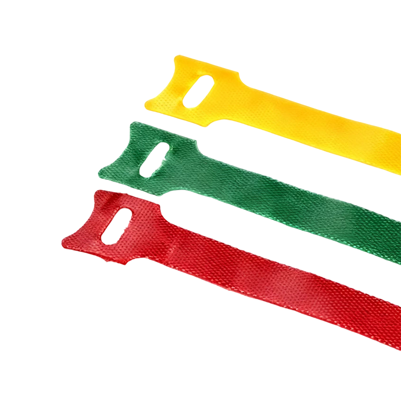 Reusable Soft Colorful Hook And Loop Cable Tie Wiring Accessories