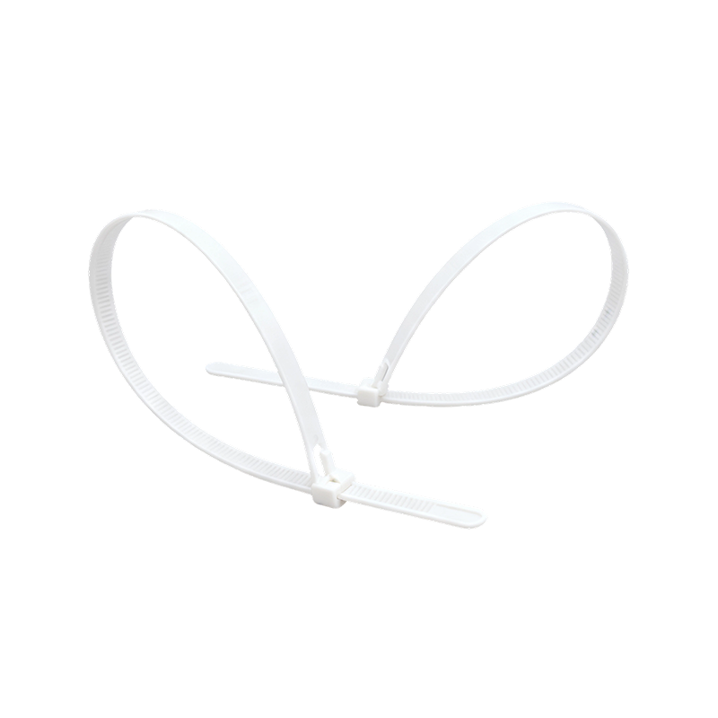 Automatic Reusable Fastening Black White Cable Ties Wiring Accessories