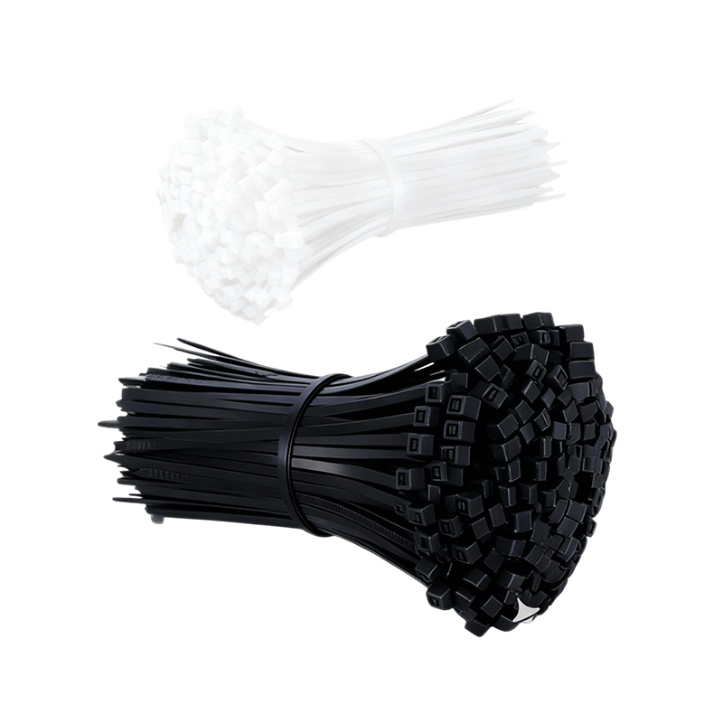 Black White Electrical Eco-Friendly Cable Zip Ties Wiring Accessories